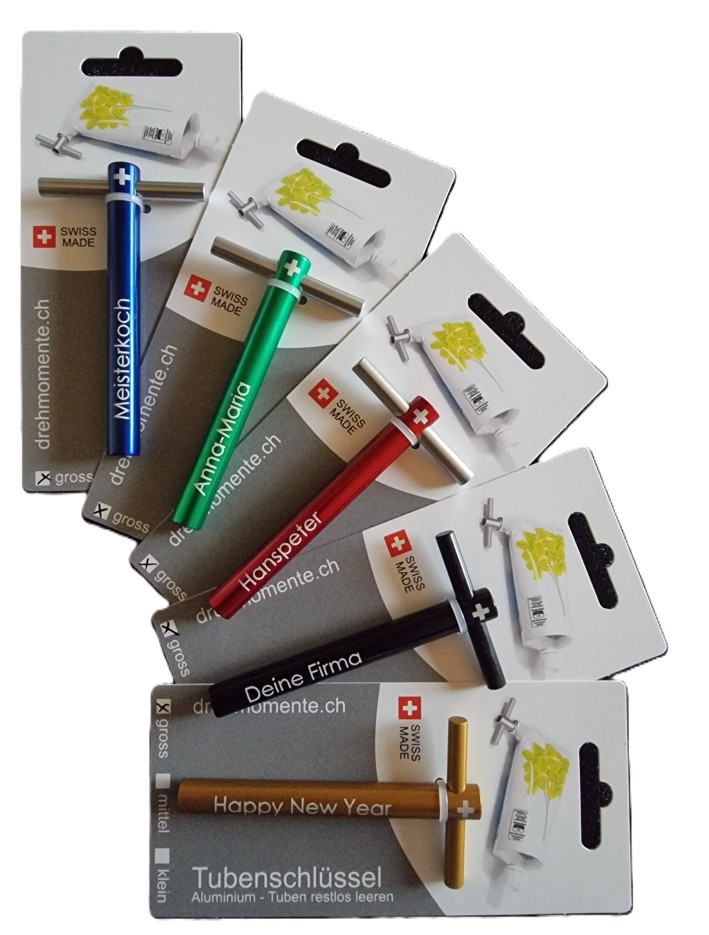 Tubenschlüssel personalisiert